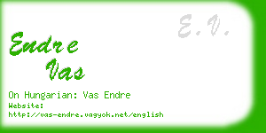 endre vas business card